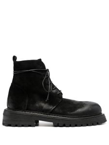 Marsèll bottines en daim à lacets - Noir