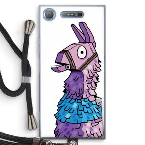 Lama: Sony Xperia XZ1 Transparant Hoesje met koord