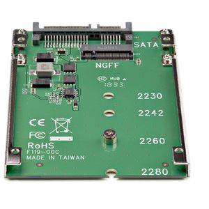 StarTech.com M.2 NGFF SSD naar 2,5 inch SATA-adapter / converter