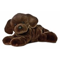 Pluche bruine labrador honden knuffel 20 cm - thumbnail