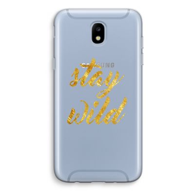 Stay wild: Samsung Galaxy J5 (2017) Transparant Hoesje