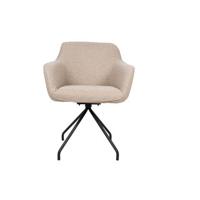 Giga Meubel - Eetkamerstoel Taupe - Stof - 60x61x81cm - Stoel Lima