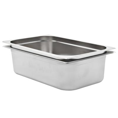 VidaXL Gastronormbakken 2 st gn 1/1 150 mm roestvrij staal