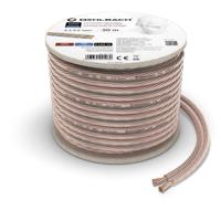 Oehlbach Luidsprekerkabel 2 x 2,5 mm², minihaspel 30 m Luidspreker kabel Transparant