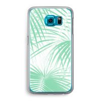 Palmbladeren: Samsung Galaxy S6 Transparant Hoesje