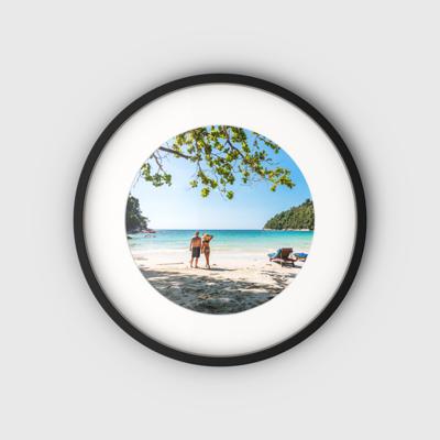 Foto met ronde lijst 30cm zwart Foto met ronde lijst 30cm zwart