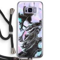 Pastel zwart: Samsung Galaxy S8 Transparant Hoesje met koord