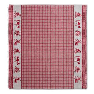 DDDDD theedoek Dutchie 60 x 65 red
