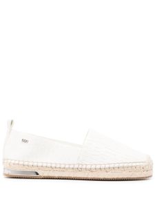 DKNY espadrilles à plaque logo - Blanc