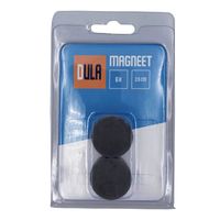 DULA magneten sterk - 25 x 5 mm - magneten zwart - 6 stuks - thumbnail