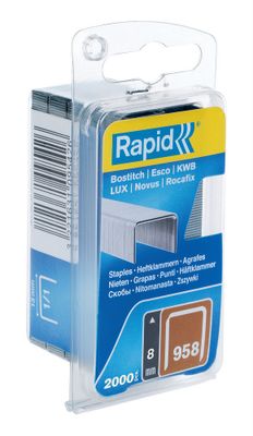 Rapid Nr. 958 dundraadnieten 8 mm, 2.000 stuks - 40109542 - 40109542