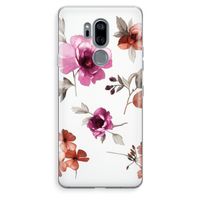 Geschilderde bloemen: LG G7 Thinq Transparant Hoesje