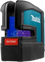 Makita sk106dz kruislijn / punt laser rood | zonder accu's en lader, in doos met tas