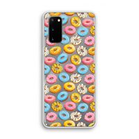 Pink donuts: Samsung Galaxy S20 Transparant Hoesje