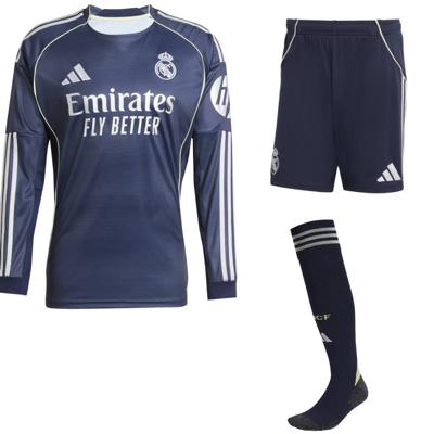 adidas Real Madrid Uittenue Lange Mouwen 2025-2026