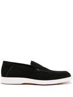 Santoni Drain suede loafers - Noir