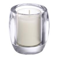 Bolsius - Theelicht & Clear Cup Houder - Ovaal - Transparant - 6 stuks