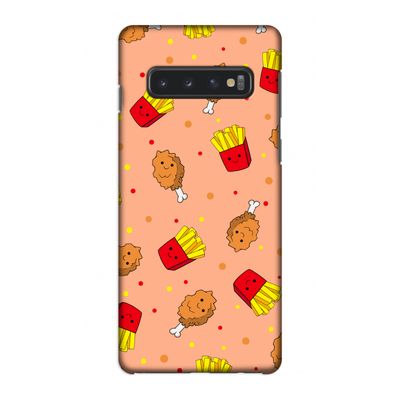 Chicken 'n Fries: Samsung Galaxy S10 4G Volledig Geprint Hoesje