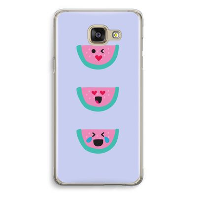Smiley watermeloen: Samsung Galaxy A5 (2016) Transparant Hoesje