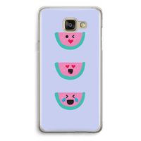 Smiley watermeloen: Samsung Galaxy A5 (2016) Transparant Hoesje