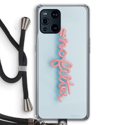 #nofilter: Oppo Find X3 Pro Transparant Hoesje met koord
