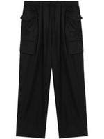 Julius pantalon cargo sarouel à lien de resserrage - Noir