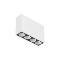 Flos Light Shadow Surface 4 Spots Opbouwspot - Wit Zwart Wit