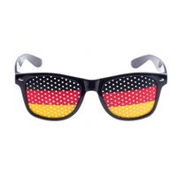 Zwarte Duitsland vlag bril voor volwassenen - thumbnail