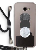 Marmeren cirkels: Samsung Galaxy J4 Plus Transparant Hoesje met koord