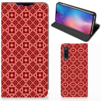 Xiaomi Mi 9 Hoesje met Magneet Batik Rood