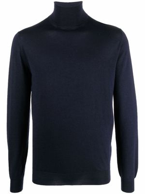 Dell'oglio pull en maille fine à col roulé - Bleu