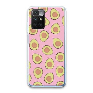 Dancing avocados: Xiaomi Redmi 10 Transparant Hoesje