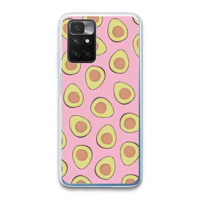 Dancing avocados: Xiaomi Redmi 10 Transparant Hoesje