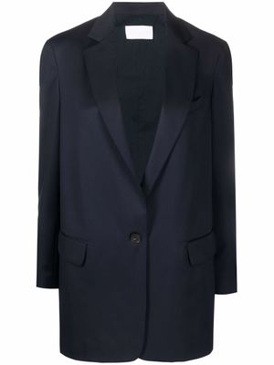 Fabiana Filippi blazer à simple boutonnage - Bleu