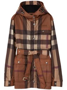 Burberry veste à carreaux - Marron