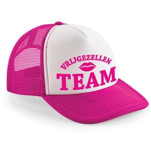 Snapback/cap dames - vrijgezellen team - roze/wit - vrijgezellenfeest