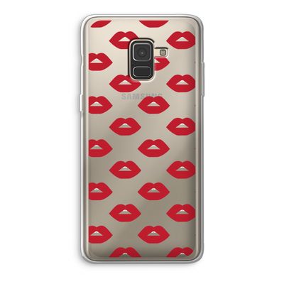 Lips: Samsung Galaxy A8 (2018) Transparant Hoesje