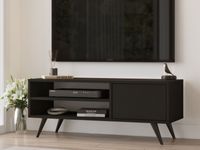 Tv-meubel COMPACTA 1 klapdeur zwart