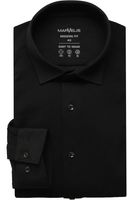 Marvelis Modern Fit Jersey shirt zwart, Gestructureerd