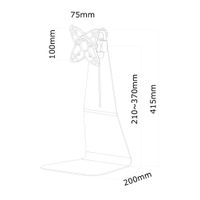 NeoMounts Monitor Bureausteun FPMA-D850BLACK Black - thumbnail