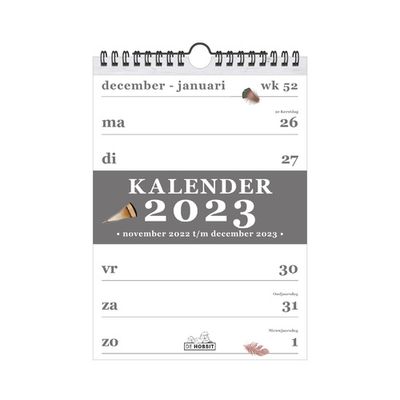 Spiraalkalender A5 D4 2023 - Spiraalgebonden (8719231194236)