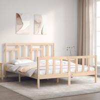 Bedframe zonder matras massief grenenhout 160x200 cm