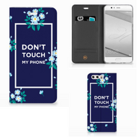 Huawei P10 Plus Design Case Flowers Blue DTMP