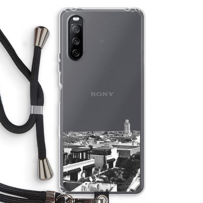 Marrakech Skyline : Sony Sony Xperia 10 III Transparant Hoesje met koord