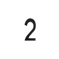 Intersteel Huisnummer 2Numbra zwart - 0023.402042 - thumbnail