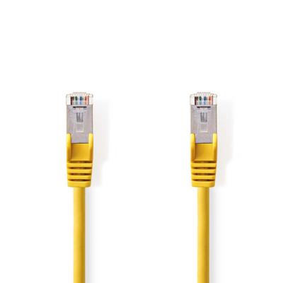 CAT5e SF/UTP kabel geel 15m