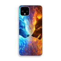 Fire & Ice: Pixel 4 Transparant Hoesje