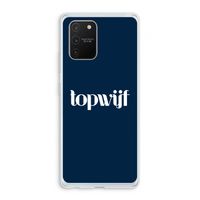 Topwijf Navy: Samsung Galaxy S10 Lite Transparant Hoesje