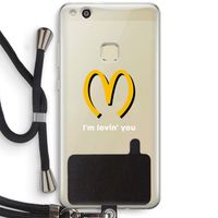 I'm lovin' you: Huawei Ascend P10 Lite Transparant Hoesje met koord
