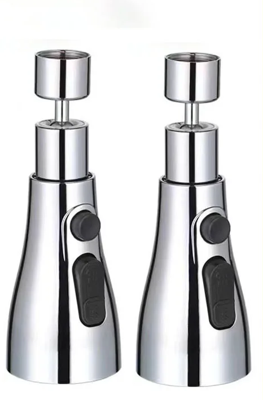 HydroFlex360 - Multifunctioneel 360°/720° Draaibaar Keukenkraan Opzetstuk met 3 Waterstanden
